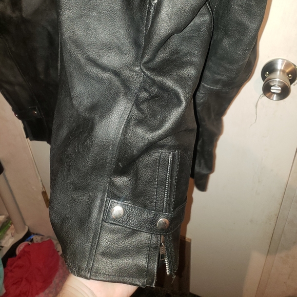 2xl black leather jacket - Picture 9 of 17